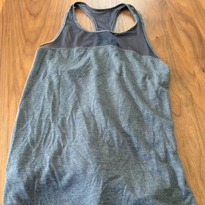 grey workout tank top
